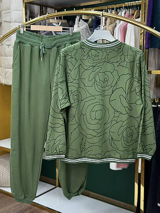 Шикарний жіночий костюм, тканина "Трикотаж" 54/56, 58/60 розмір 54/56, фото 2