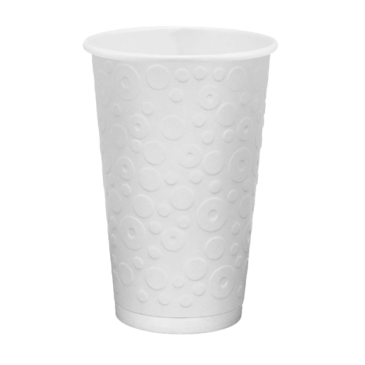 Паперовий стакан Bubles 450 мл двошаровий білий (30 шт / 20 рукавів у ящику), фото 1