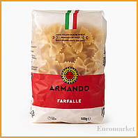 Макарони ARMANDO FARFALLE 500г паста метелики для салатів гарнірів та соусів паста з твердих сортів пшениці