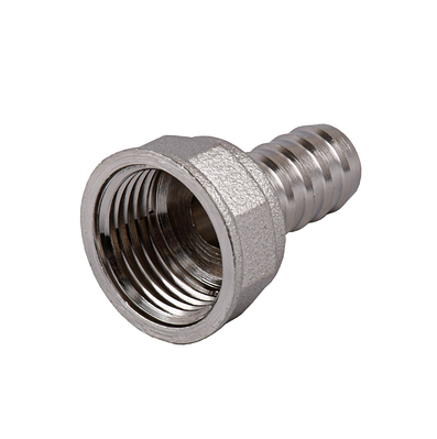 Штуцер для шланга 1/2" ВР х 12 мм, нікельована латунь