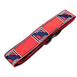 Ремінь для гітари FDR-Red червоний (нейлон) 130 см., фото 2