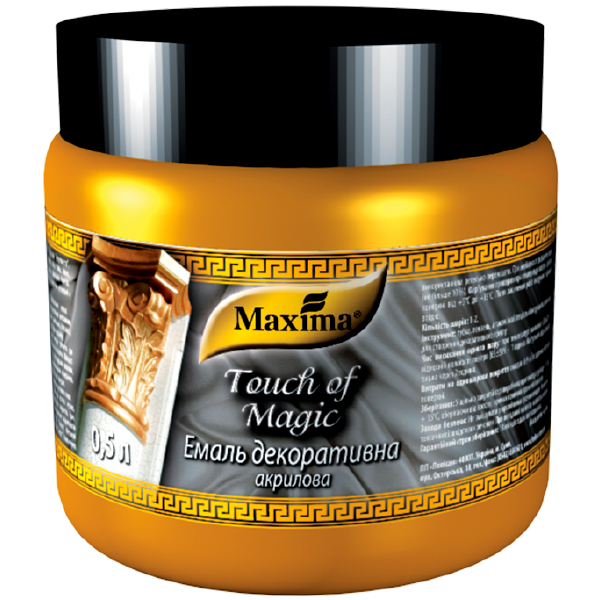 Емаль декоративна акрилова "Touch of Magic" Maxima графіт 0.1 кг