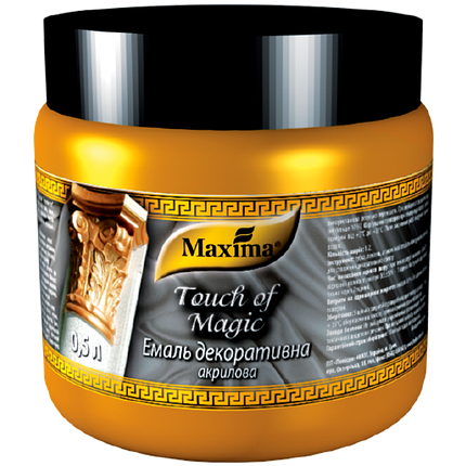 Емаль декоративна акрилова "Touch of Magic" Maxima графіт 0.1 кг, фото 1