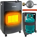 Газовий керамічний нагрівач конвектор Kaminer  4,2 кВт. інфрачервоний + редуктор зі шлангом І БАЛОНОМ, фото 2