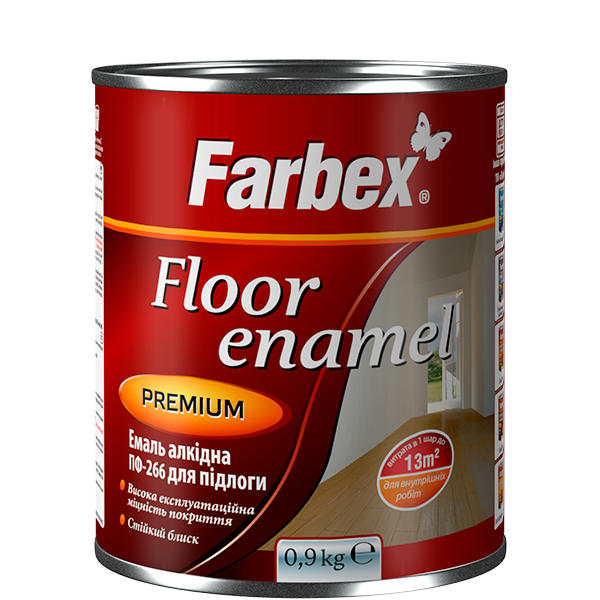 Емаль алкідна ПФ-266 Farbex сірий 2.8 кг