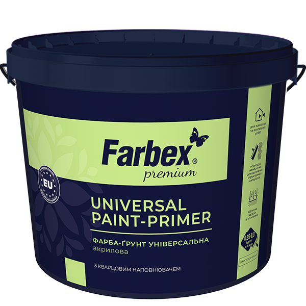Фарба-ґрунт універсальна Farbex білий (база А) 4.2 кг