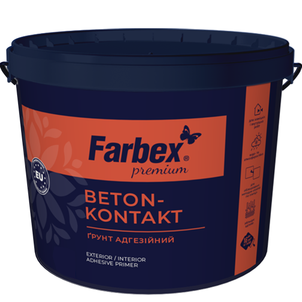 Ґрунт адгезійний «Бетон-контакт» Farbex білий 1.4 кг