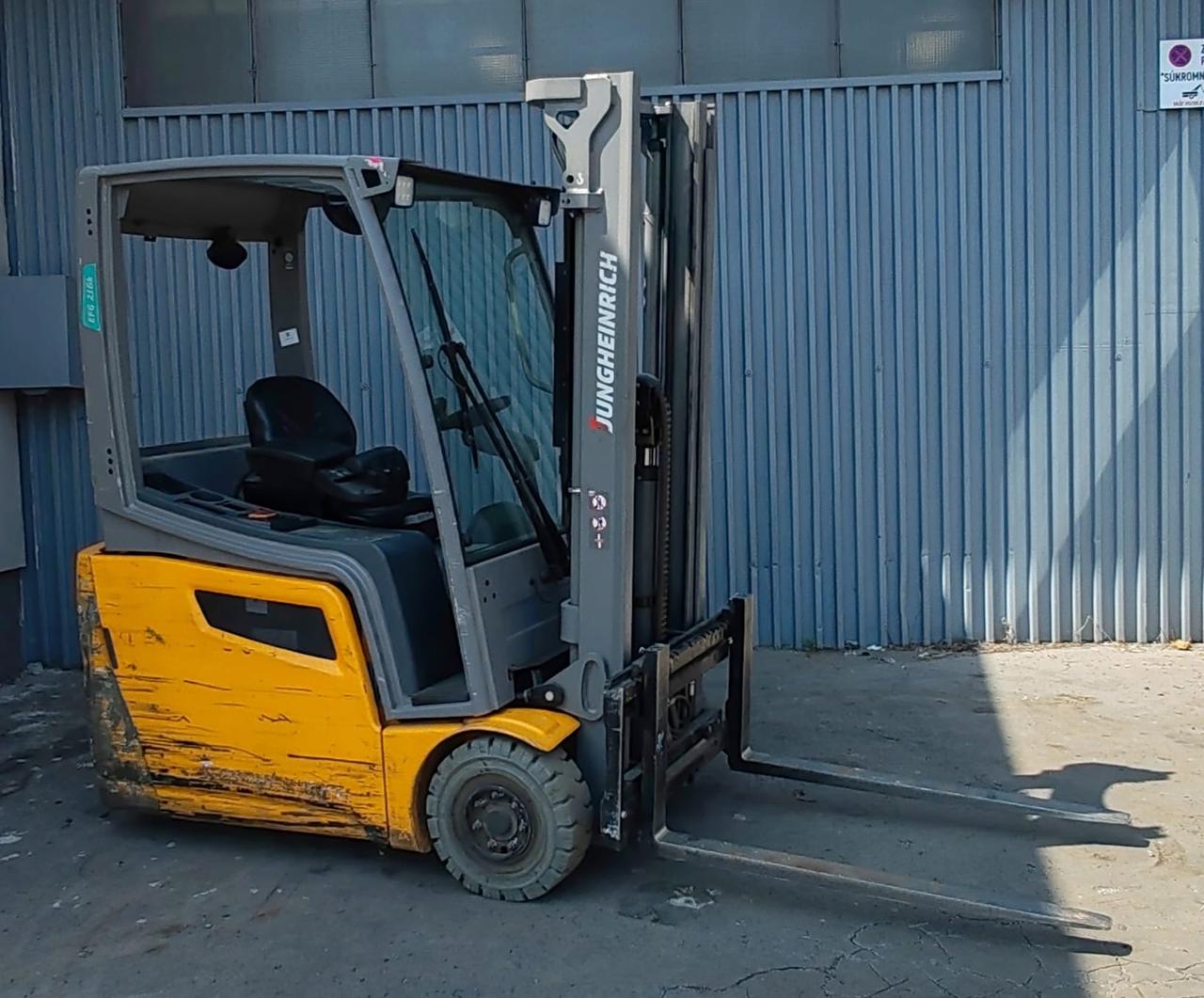 Електричний вилковий навантажувач Jungheinrich EFG216 2021y/ 3.3m free lift/ 8096h, фото 1