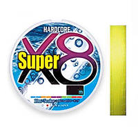 Шнур Duel Hardcore Super x8 150m Hi-Vis Yellow #0.6/0.13mm 5.8kg