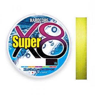 Шнур Duel Hardcore Super x8 150m Hi-Vis Yellow #0.6/0.13mm 5.8kg