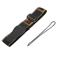 Ремінь для гітари "FDR-Black" чорний (нейлон) 130 см