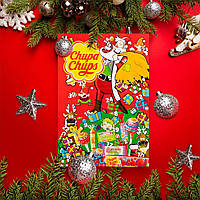 Адвент-календарь Chupa Chups Чупа Чупс Christmas 24 окошка | Набор Чупа Чупс для любителей сладкого