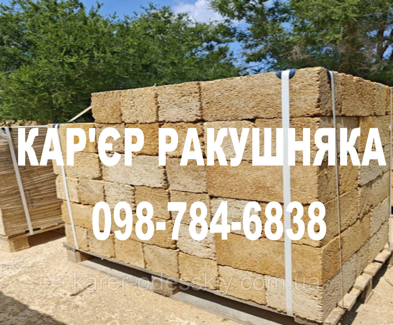 Купити ракушняк М-25 Україна, камінь ракушняк марка 25 купити в Україні, фото 1