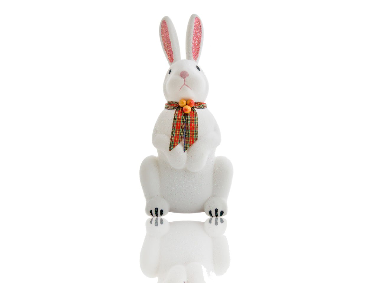 Новорічна фігура "Заєць" оксамит 20х18 см