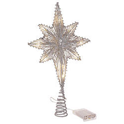 Верхівка на ялинку Зірка зі світлом 40 см BonaDi 12-372