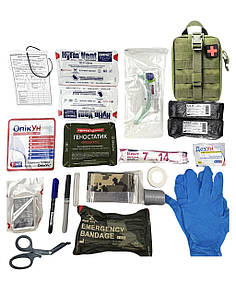 Аптечка укомплектована зразка НАТО №2 в підсумку зі швидким скидом олива