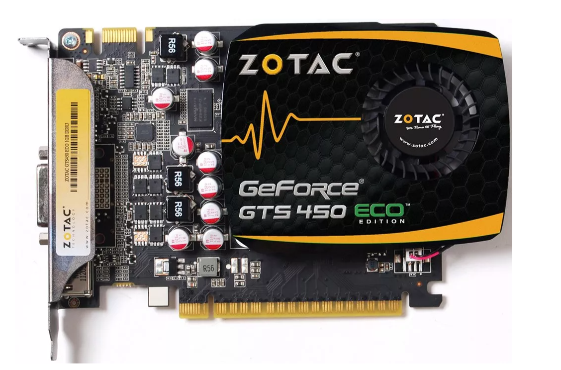 ВІДЕОКАРТА Pci-E NVidia GeFORCE GTS 450 на 2 GB DDR3 і ПОВНОЮ БІТНІСТЬЮ — 128 BIT з ГАРАНТІЄЮ, фото 1