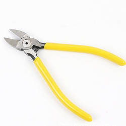 Інструмент Кусачки діагональні із пружиною 11 см 1 шт. Жовтий