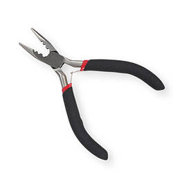 Інструмент Тонкогубці рефлені 12 см 1 шт. Чорний з червоним