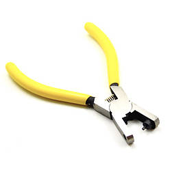 Інструмент Дірокол пробійник із пружиною 14 см Ø 2 мм 1 шт. Жовтий