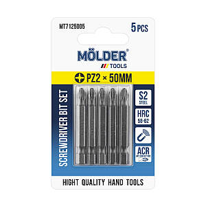 Набір біт Molder PZ2x50мм 5шт MT7125005