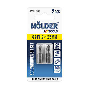 Набір біт Molder PH2x25мм 2шт MT7022502