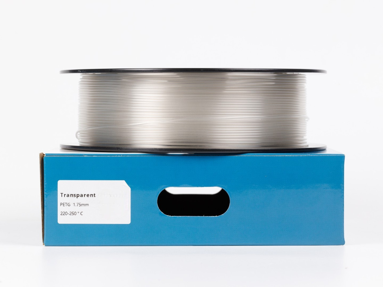 Пластик філамент для 3D-друку PETG Transparent Filament 1.75mm, 1kg