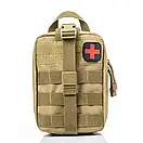 Аптечка укомплектована зразка НАТО №2 в підсумку зі швидким скидом койот/пісок, фото 2