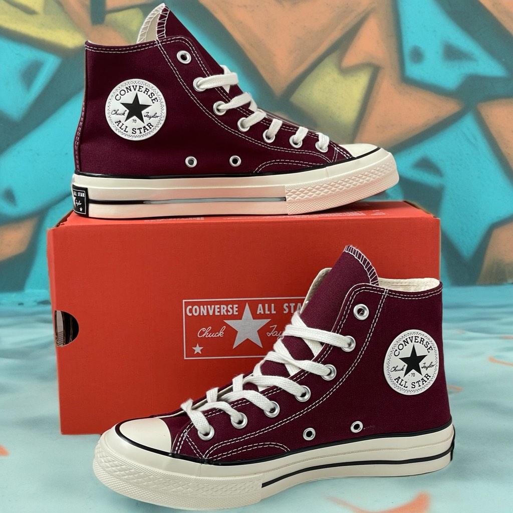 Кеди Converse All Star Chuc 70 Hi (Wine Red Hi) Бордові високі, фото 1
