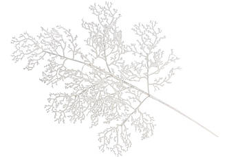 Декоративна гілка в гліттері Корал білий 74см BonaDi 333-541