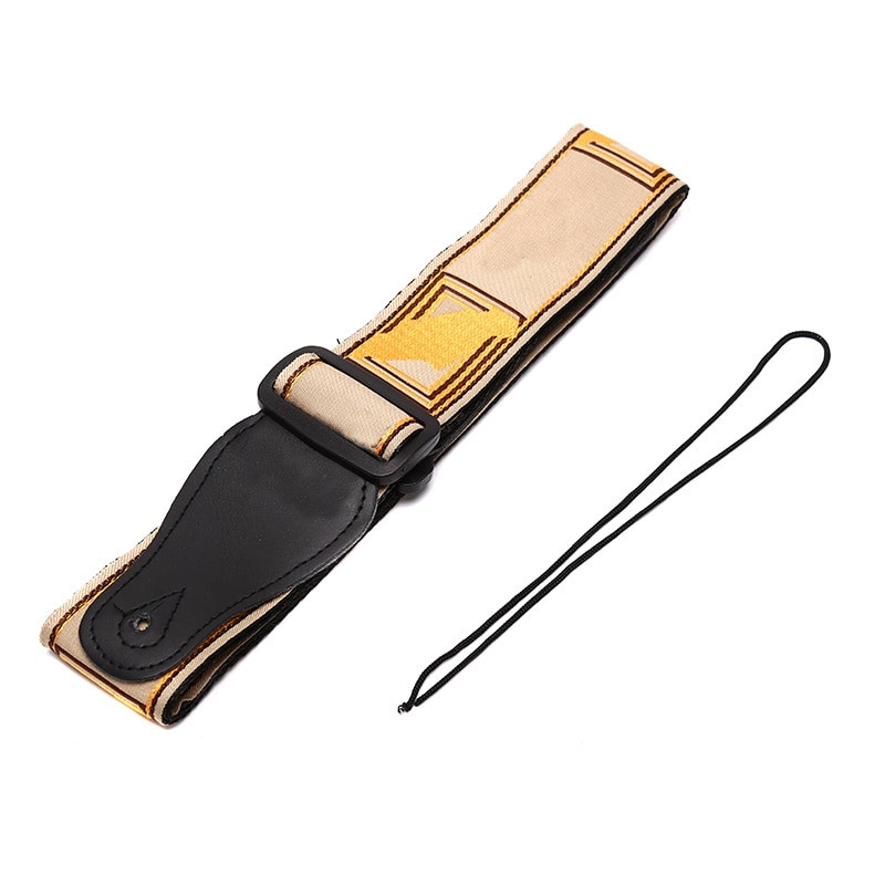 Ремінь для гітари FDR-Beige бежевий (нейлон) 130 см, фото 1