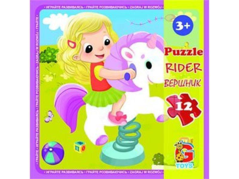 LX01 Пазли ТМ "G-Toys" із серії "Дитячий майданчик", 12 ел., фото 1