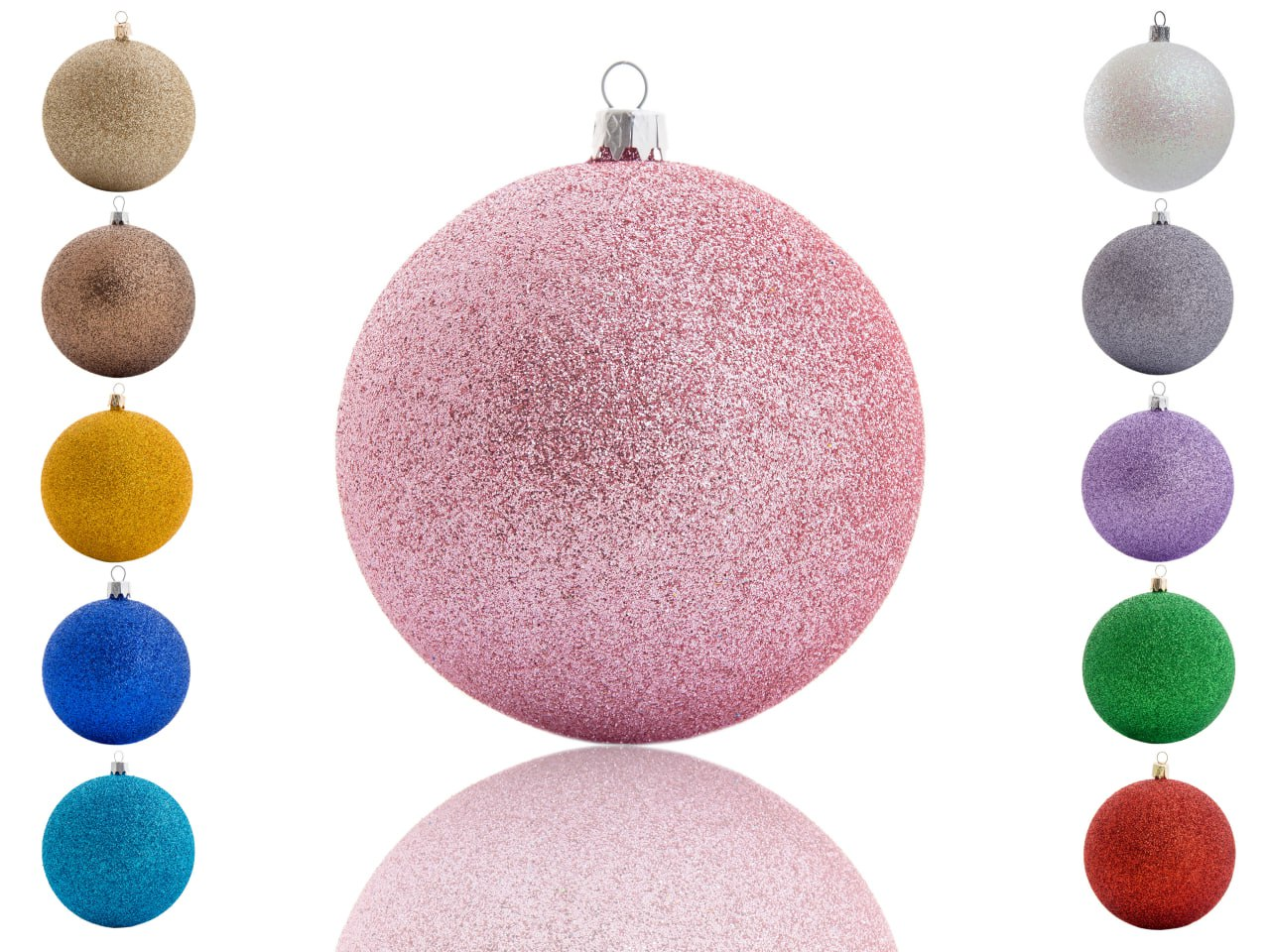 Набір новорічних куль "Блиск" 6см 6шт.
