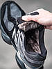 Зимові чоловічі кросівки New Balance 9060 winter black/Grey Нью баланс з хутром чорні сірі замшеві зима, фото 8