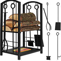 Підставка для дров з аксесуарами PK011 Kaminer 8785, 4 в 1, 30×40×73 см