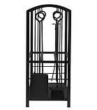 Підставка для дров з аксесуарами PK011 Kaminer 8785, 4 в 1, 30×40×73 см, фото 7