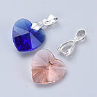 Тримач для Кулонів, Латунь, Колір: Срібло, Розмір: 14x7х6мм, Отвір 4х6мм, 10 шт, фото 3