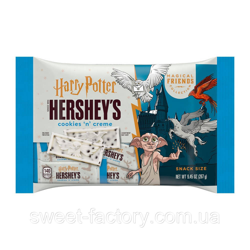 Шоколадні цукерки Hershey's Harry Potter Cookies 'n' Creme 267g, фото 1