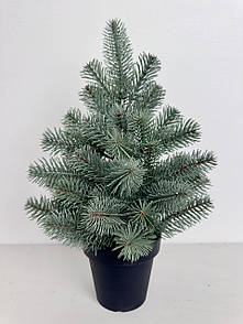 Ялинка лита Premium у горщику 50 см блакитна