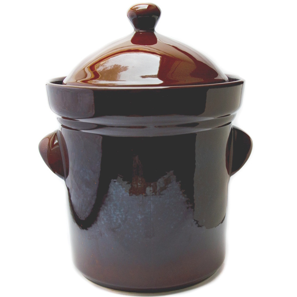 Горщик герметичний керамічний 5 л Brown