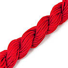 Шнур Нейлоновий, Колір: Червоний, Товщина 2 мм, приблизно 12 м/зв'язка, 1 связка, фото 4