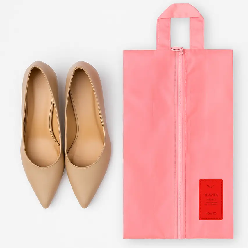 Чохол для зберігання взуття, сумок, речей, на блискавці 35,5*21 см (рожевий)