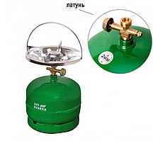Балон газовий кемпінг Туристичний балон із пальником Пропан на 5 літрів із пальником латунними тарілками "JAN Svarka"