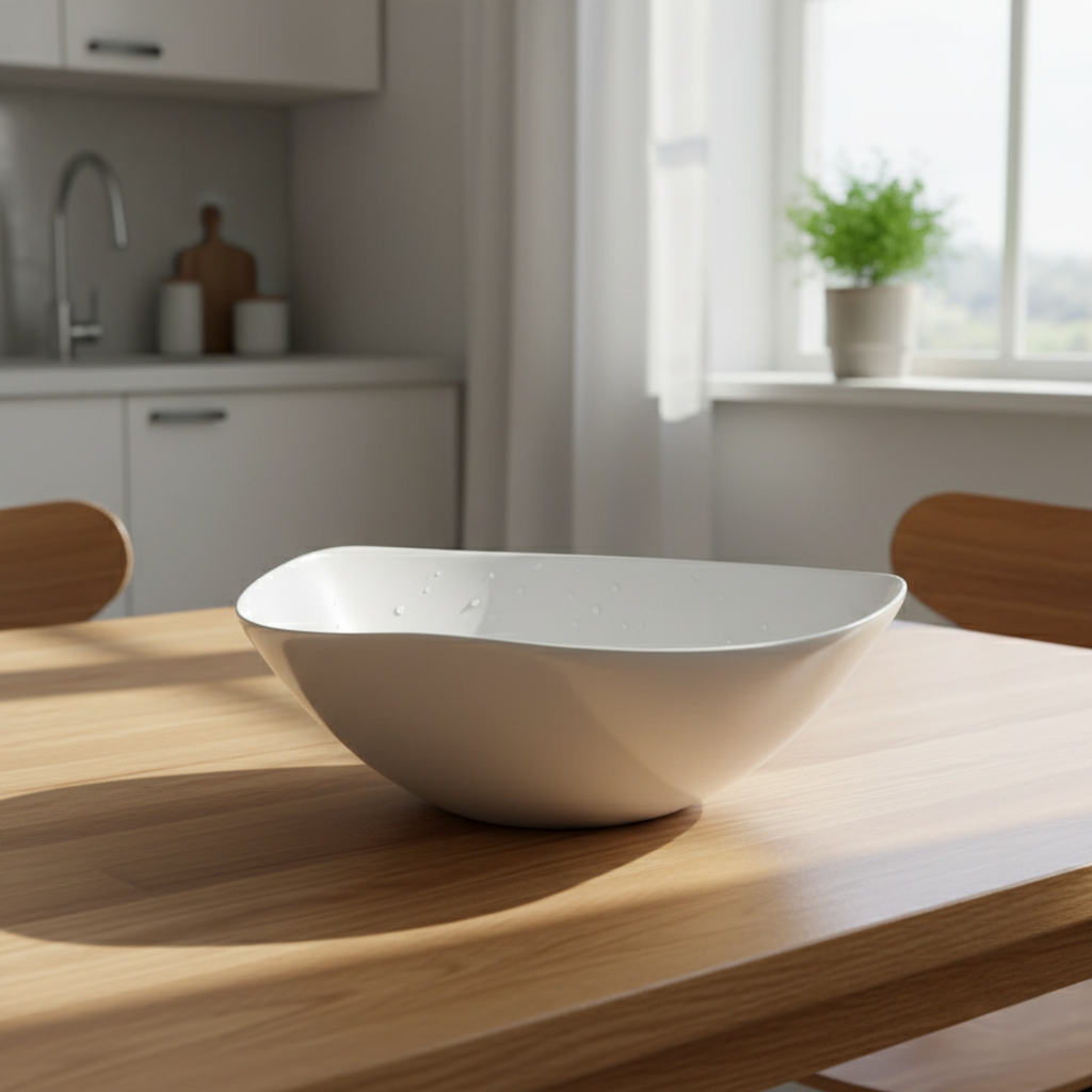 Салатниця порцелянова 2000 мл Aoue Sakura глибока миска для сервірування, фото 1