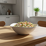 Салатниця порцелянова 2000 мл Aoue Sakura глибока миска для сервірування, фото 2