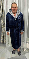 Халат махровий банний чоловічий з нашивкою 60/62 р, безкоштовна доставка по Україні Укрпошта,