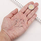 Швензи Гачок, Латунь, Колір: Збройова сталь, Розмір: 17 мм, Отвір 1.5 мм, Пін 0.7мм, 50 шт, фото 3