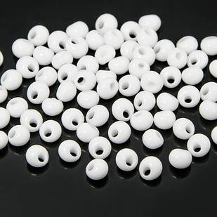 Бисер Preciosa DROPS 2/0 цв. 03050, Природний Непрозорий NO, Колір: Білий, 50 г