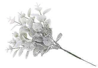 Декоративна гілка Евкаліпта засніжена 29см BonaDi 39-071