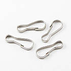 Замочок для Брелків і Ключів, Метал, Колір: Платина, Розмір: 20х8х2мм, Внутрішній діаметр: 19х6мм, 50 шт, фото 4